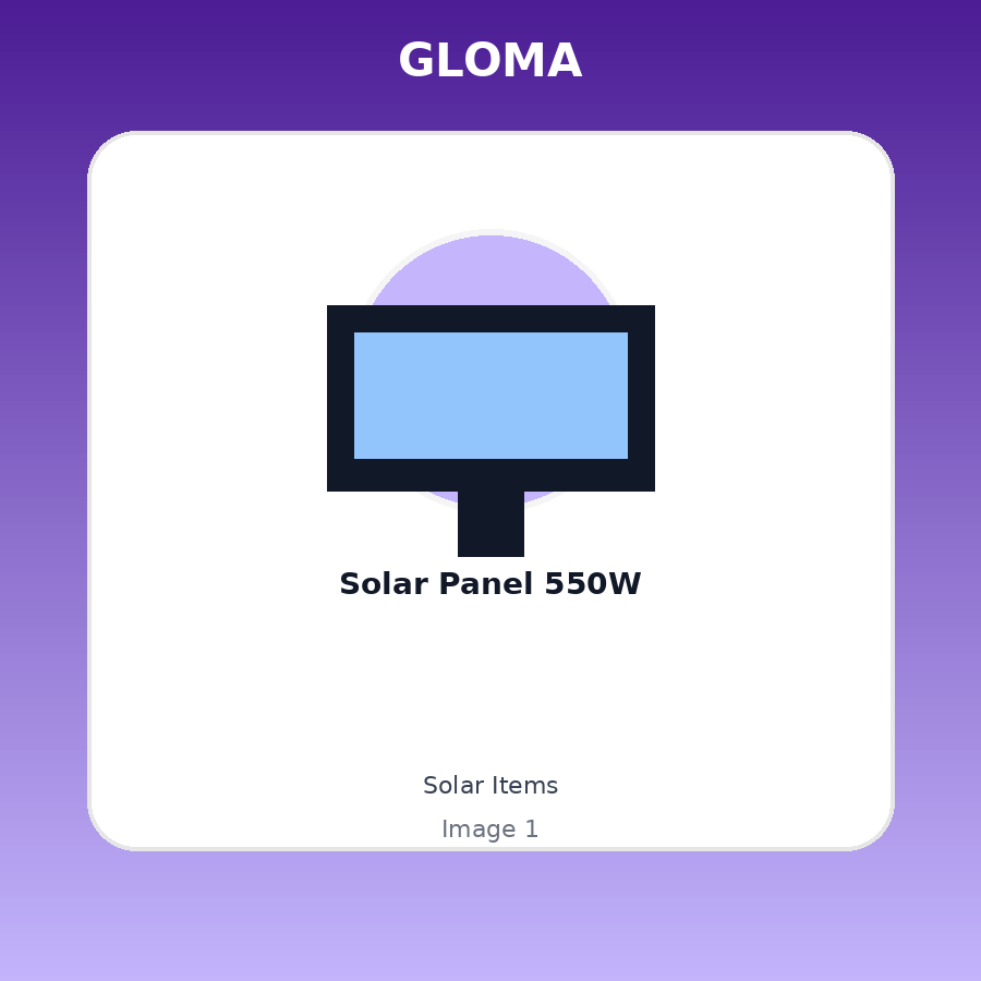 Solar Panel 550W