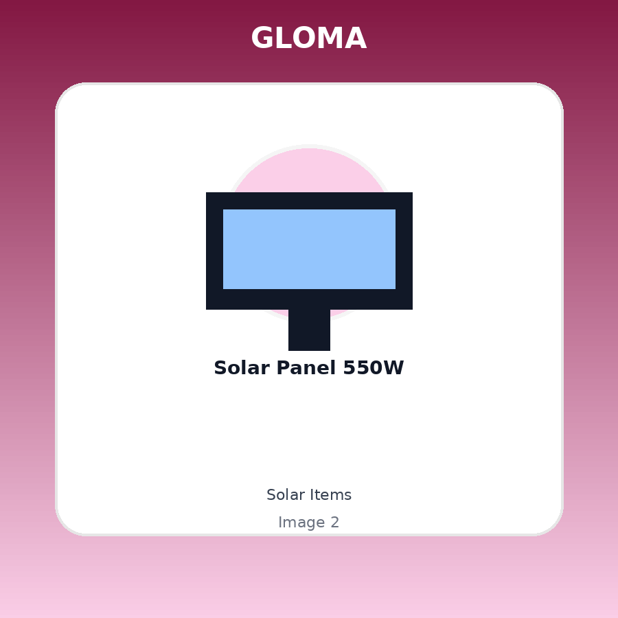 Solar Panel 550W — Angle picture 1